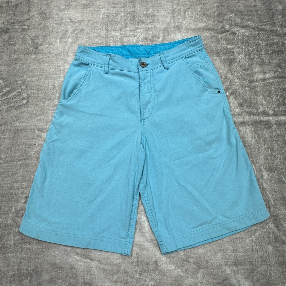 Lululemon Shorts Mens 28 (Approx) Blue Athletic Casual Golf Stretch Flat Front